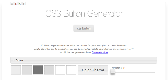 角丸やグラデーションも楽々！CSSだけで作るボタンが簡単に作成できる「CSS Button Generator」