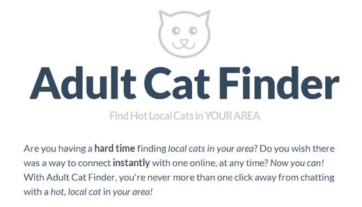 ご近所さんと出会えるチャットサービス「Adult Cat Finder」ただし猫に限る
