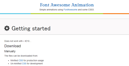 クラスを追加するだけでアイコンフォントにアニメーションをつけることができる「Font Awesome Animation」