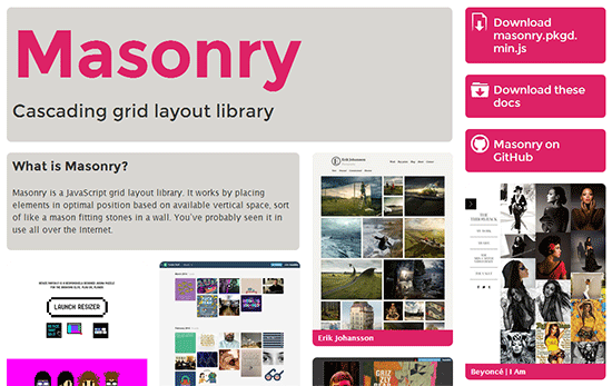 Pinterest風のタイルデザインを簡単に実装できるjQueryプラグイン「Masonry」