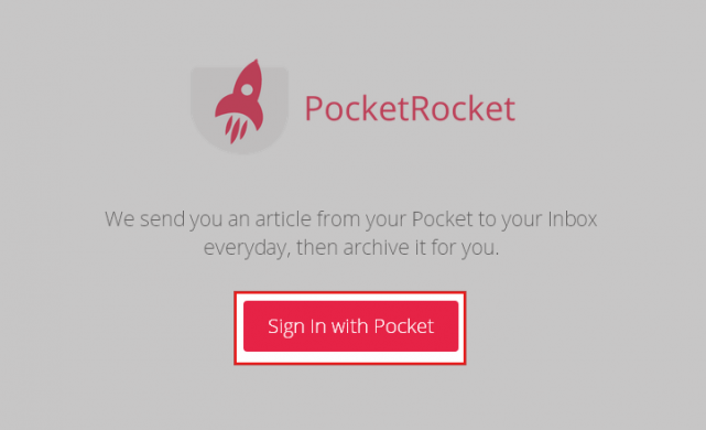 Sign In with Pocket