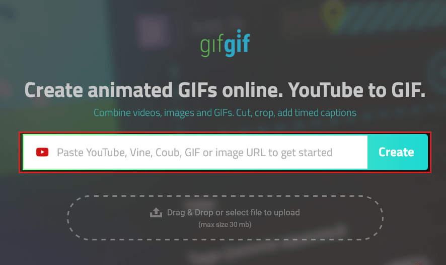 Youtubeやvineからgifアニメを作成することができるwebサービス Gifgif Io Techmemo