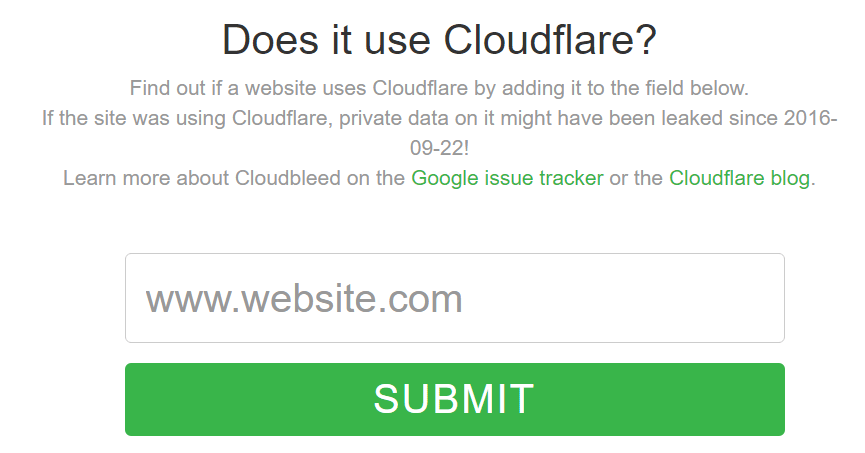 サイトがCloudflareを利用しているかどうかを調べることができるWEBサービス「Does it use Cloudflare?」