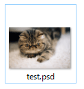 PSDファイルのサムネイル画像の表示