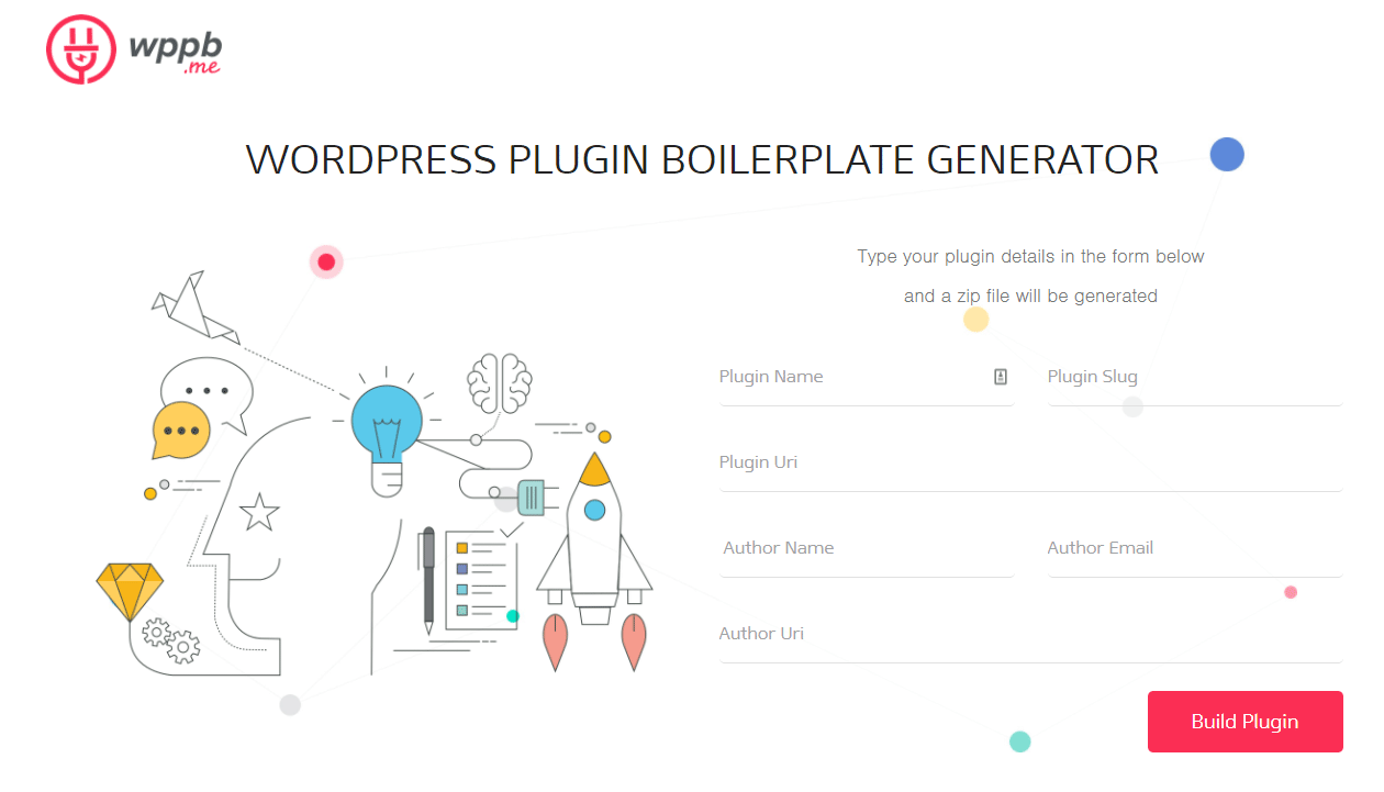 WordPressの自作プラグイン用のベースとなるテンプレートをダウンロードすることができる「WordPress Plugin Boilerplate Generator」