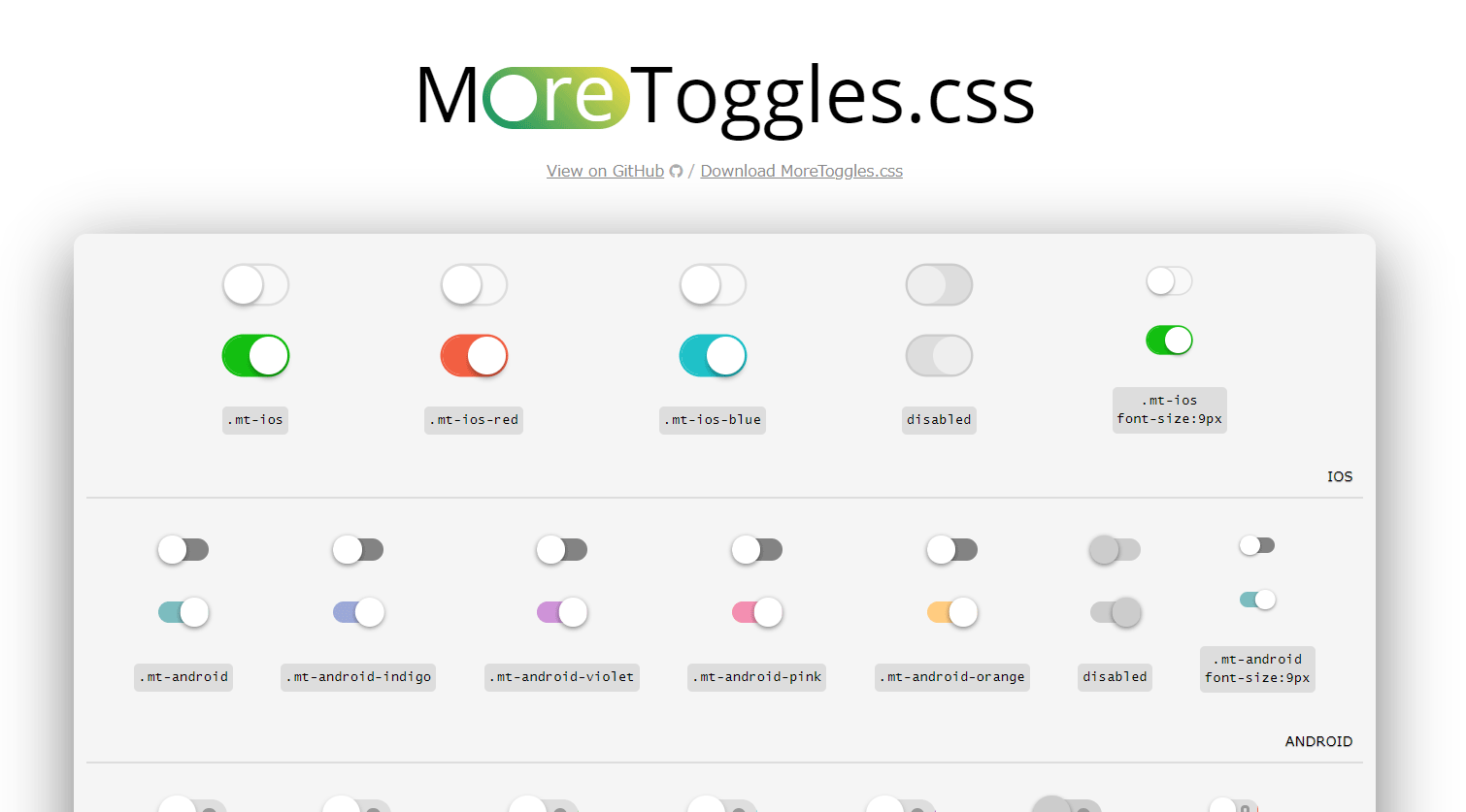 クラスを追加するだけでCSSによるトグルが実装できる「MoreToggles.css」
