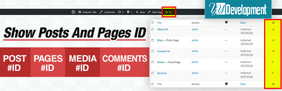 管理画面の投稿一覧やアドミンバーで投稿IDを確認できるようにするWordPressプラグイン「Show Pages IDs」