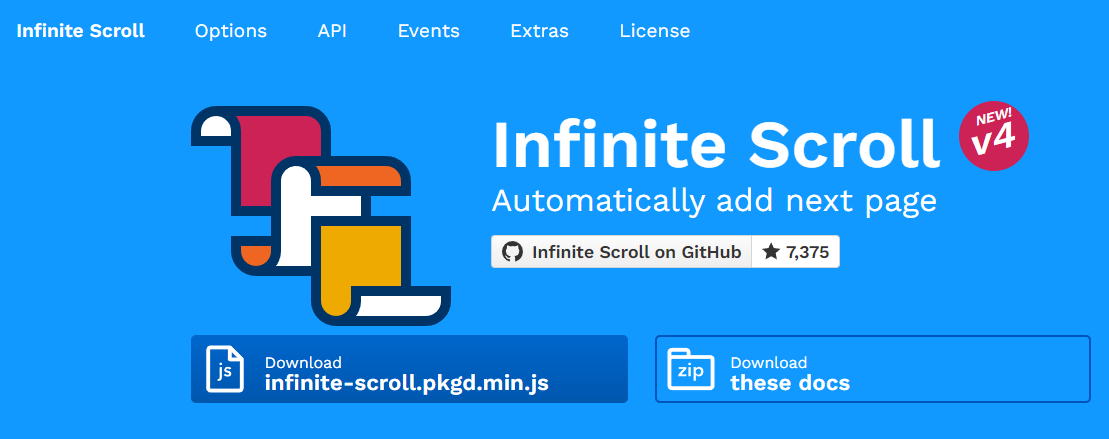 WordPressの投稿一覧を無限スクロール化できるJavaScriptプラグイン「Infinite Scroll」