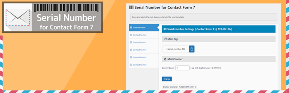 Contact Form 7の送信内容に連番やタイムスタンプを追加できるWordPressプラグイン「Serial Number for Contact Form 7」
