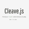 inputタグにクレジットカード番号や電話番号などのフォーマットを適用できるJavaScriptライブラリ「Cleave.js」