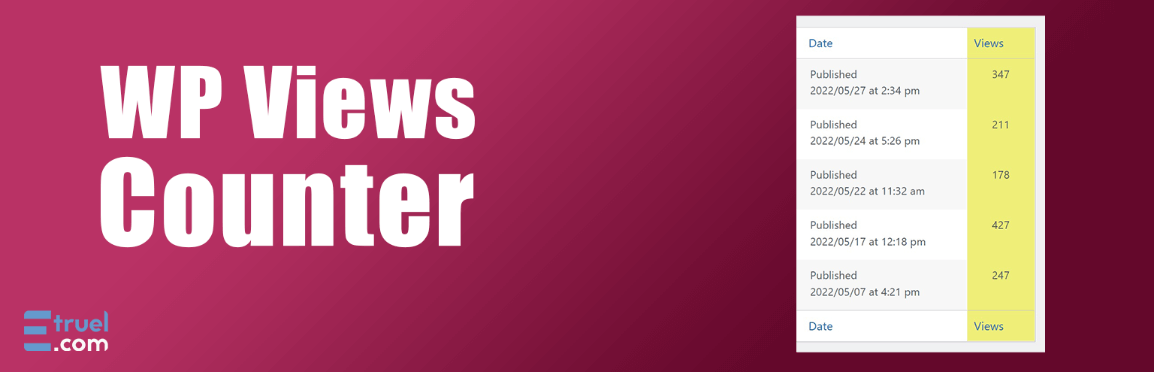 WordPress管理画面の投稿一覧に記事毎のアクセス数を表示できるプラグイン「WP Views Counter」